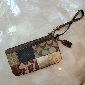 Coach Patchwork Leather Wristlet